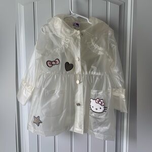 Hello Kitty Clear Raincoat sz 3T
